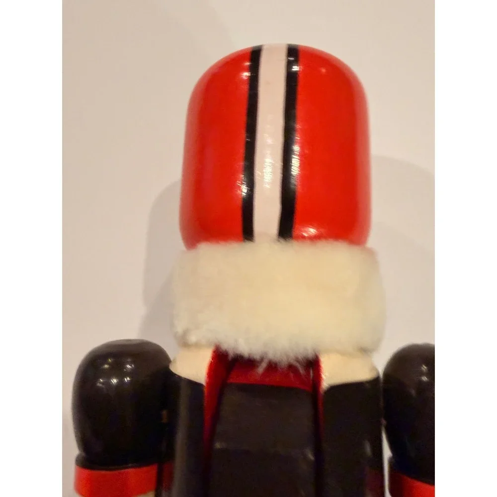 NFL Cleveland Browns Football Player Nutcracker Number 12 Wooden Holiday Decor